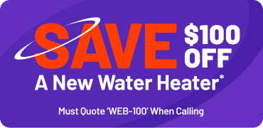 Save $100 Off a New Water Heater